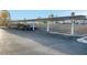 Community parking area with carports providing covered parking for residents and visitors at 4861 S Torrey Pines Dr # 201, Las Vegas, NV 89103