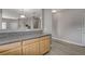 View of kitchen counter extending into the hallway with gray walls and wood floors at 5250 S Rainbow Blvd # 2165, Las Vegas, NV 89118