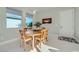 Charming dining room with a wooden table, seating for six, and bright natural light at 9475 W Rosada Way, Las Vegas, NV 89149