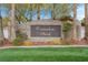 An attractive 'Camden Park' stone community sign surrounded by palm trees at 1433 Erskine Ave, Las Vegas, NV 89123
