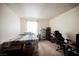 Bedroom with a bed, carpeted floor, and a window with natural light at 2606 S Durango Dr # 152, Las Vegas, NV 89117