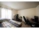 Bedroom with a bed, carpeted floor, and a window with natural light at 2606 S Durango Dr # 152, Las Vegas, NV 89117