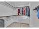 Walk-in closet with ample storage space and clothing rods at 2699 Chance Canyon St, Henderson, NV 89044