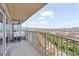 Relaxing outdoor balcony featuring city views and comfortable seating, perfect for enjoying the scenery at 3111 Bel Air Dr # 20D, Las Vegas, NV 89109