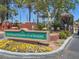 Las Vegas Country Club Estates entrance sign with brick accents and manicured landscaping at 3111 Bel Air Dr # 20D, Las Vegas, NV 89109
