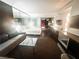 Open floor plan featuring a king bed, seating area, and modern finishes at 4381 W Flamingo Rd # 2109, Las Vegas, NV 89103