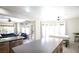 Bright kitchen with spacious layout, island with bar seating, and an adjacent Gathering room at 6437 Boatbill St, North Las Vegas, NV 89084