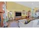 Bright living room with tall ceilings and ample space at 688 Quiet Stream Ct, Henderson, NV 89052