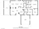 Floor plan of home showing layout of kitchen, living room, bedrooms and garage at 726 Sea Pines Ln, Las Vegas, NV 89107