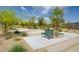 A peaceful park area with benches and manicured grounds offers a relaxing community space for residents at 97 Sarabeth St, Las Vegas, NV 89138