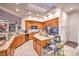 Modern kitchen with granite countertops, stainless steel appliances, and large island at 1809 Prichard Ave, Henderson, NV 89052