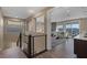 Well-designed entryway leads to the open-plan living space and offers scenic views of the mountains at 2171 King Crest Ct, Henderson, NV 89052
