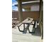 This patio features a picnic table at 2379 Albury Ave, North Las Vegas, NV 89086