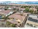 Aerial view of a single story home featuring a fenced-in backyard at 2388 Orangeburg Pl, Henderson, NV 89044