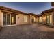 Brick patio with sliding glass doors leading to the interior at 2388 Orangeburg Pl, Henderson, NV 89044
