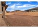 Large blank backyard, perfect for landscaping and creating an outdoor oasis at 741 Monroe Hill Pl, Henderson, NV 89011