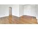 Entryway featuring hardwood floors that lead to a double door entry at 9704 Brawley Dr, Las Vegas, NV 89134