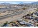 Aerial view of the neighborhood showcasing the property's convenient access to schools and retail areas at 100 Ocotillo St, Henderson, NV 89015