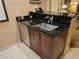 Convenient kitchenette with stainless steel sink and modern cabinetry at 135 E Harmon Ave # 2120, Las Vegas, NV 89109