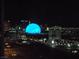 Night view of a brightly illuminated entertainment facility with a glowing dome against the Las Vegas skyline at 135 E Harmon Ave # 2120, Las Vegas, NV 89109