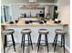 Stylish kitchen island with barstool seating, perfect for casual dining and entertaining at 2250 Red Rock St, Las Vegas, NV 89146