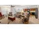 The open concept living room flows nicely into the kitchen area at 3924 E Garfield Dr, Pahrump, NV 89061