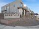 Crestline community sign featuring modern design elements and manicured landscaping at 4880 Argento Peak St, Las Vegas, NV 89135