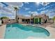 Inviting backyard pool area perfect for entertaining with room for grilling, lounging and relaxing in the sun at 7724 Clearwood Ave, Las Vegas, NV 89123