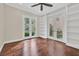 Bright office with built-in bookshelves and French doors at 9044 Opus Dr, Las Vegas, NV 89117
