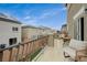 Cozy balcony with outdoor seating, offering a relaxing space with neighborhood views at 9835 Fox Estate St, Las Vegas, NV 89141