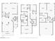 Detailed floorplan showcasing layout of each level at 9835 Fox Estate St, Las Vegas, NV 89141