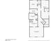 Second floorplan view, with bedrooms and bathrooms layout at 9835 Fox Estate St, Las Vegas, NV 89141