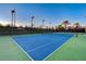 Outdoor tennis court with excellent lighting and net system for friendly games at 1700 Brock Ct, Las Vegas, NV 89117