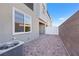 Private back patio with block wall providing seclusion and outdoor living space for the residence at 234 Walsh Peak Ave, Henderson, NV 89015