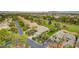 Serene aerial view of homes in the neighborhood with a golf course nearby at 3111 Bel Air Dr # 15D, Las Vegas, NV 89109