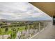 A large balcony overlooks the golf course and the Las Vegas cityscape at 3111 Bel Air Dr # 15D, Las Vegas, NV 89109