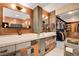 Luxurious bathroom with dual sinks, and a spacious walk-in closet at 3111 Bel Air Dr # 15D, Las Vegas, NV 89109