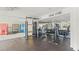 Gym featuring fitness equipment, free weights, mirrored walls, and vending machines at 3111 Bel Air Dr # 15D, Las Vegas, NV 89109