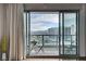 Balcony seating area with city and mountain views at 322 Karen Ave # 2206, Las Vegas, NV 89109
