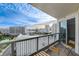 Balcony seating area with views of the Las Vegas strip and golf course at 322 Karen Ave # 2206, Las Vegas, NV 89109
