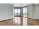 Sunlit bedroom with city views and floor-to-ceiling windows at 322 Karen Ave # 2206, Las Vegas, NV 89109