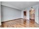 Spacious bedroom with wood floors and access to a Primary bathroom at 322 Karen Ave # 2206, Las Vegas, NV 89109