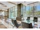 Stylish lobby with sleek furniture, modern lighting, and a coffee bar, creating a welcoming atmosphere at 322 Karen Ave # 2206, Las Vegas, NV 89109
