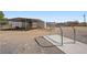 Covered horse shelter and training area in backyard at 3581 Ranger Way, Pahrump, NV 89048