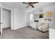 Comfortable home office space featuring a work space and a comfortable chair at 394 Red Feather Peak Ct, Las Vegas, NV 89138