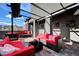 Serene patio setting with ample seating and mountain views at 394 Red Feather Peak Ct, Las Vegas, NV 89138