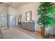 Bedroom with warm lighting, lovely furnishings, and beautiful interior design at 4014 Trapani Pl, Las Vegas, NV 89141