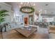 Spacious open-concept living room featuring high end furnishings, tile floors, and modern lighting at 4014 Trapani Pl, Las Vegas, NV 89141