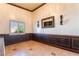 Well-appointed office with wainscoting, natural light, and neutral paint at 4014 Trapani Pl, Las Vegas, NV 89141