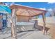 Backyard covered hot tub with privacy enclosure at 4414 E Baltimore Ave, Las Vegas, NV 89104